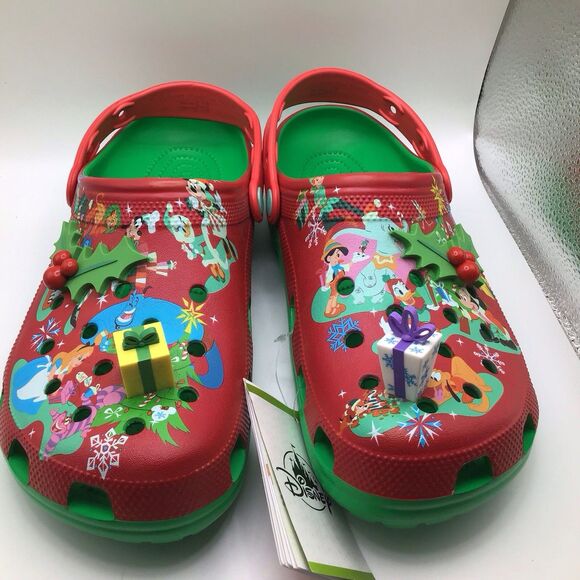 Crocs Disney Classic Christmas Clog 209363 3E8 Red Green Men\'s 11 EUR 45-46 main image 7